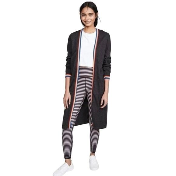 Spiritual Gangster | Women Large Rainbow Calli Long Cardigan Cashmere Sweater - Picture 5 of 14